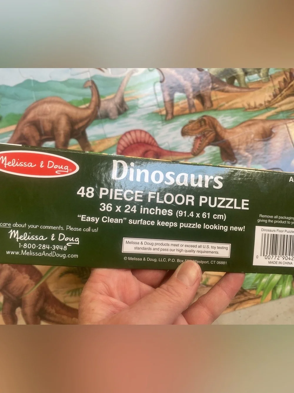 Melissa & Doug Dinosaurs Puzzle, 48 Piece Large Floor Puzzle, Like New